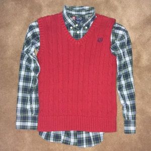 Chaps dress shirt & vest S8/10